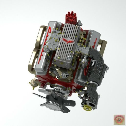 🚙 CHEVROLET CORVETTE 327 WITH ROCHESTER INJECTION - ENGINE