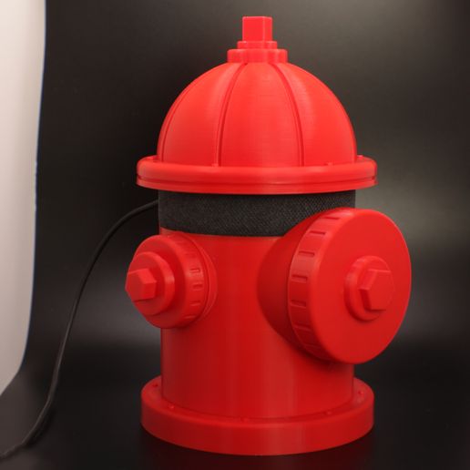 Cool Red Fire Hydrant Echo Dot Holder Classy Firefighter Gift Amazon Alexa Stand Police Fireman City Worker Echo Dot 3rd Generation Case