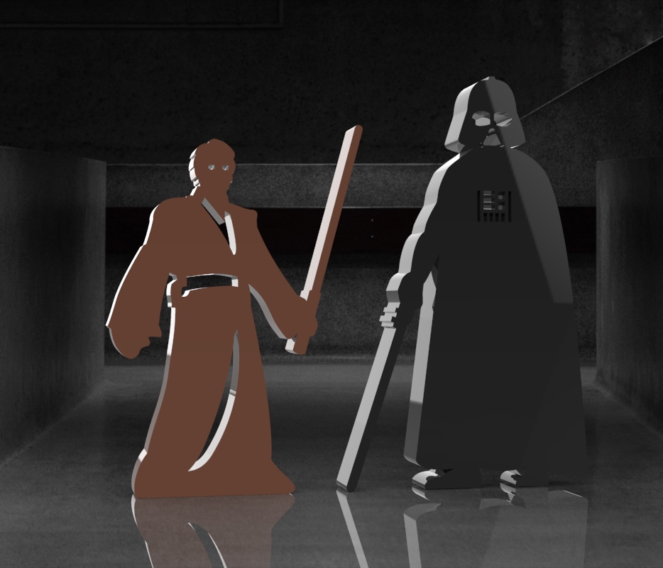 Download STL file 12 Star Wars figures - 2d fun • Model to 3D print ・ Cults