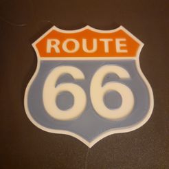 Free STL file Route 66 👽・3D print object to download・Cults