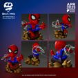Spidey-3.jpg Spider-Man Mini 3D Printer File STL