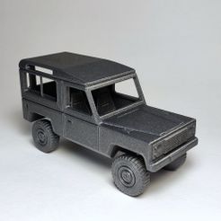 1.jpg STL file Print-in-Place Land Rover Defender 2.5D・Template to download and 3D print