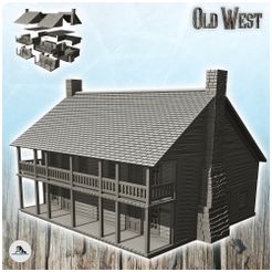 1-PREM.jpg Fichier STL Taverne Elkhorn (bataille de Pea Ridge) - USA America ACW American Civil War History Historical・Plan pour imprimante 3D à télécharger