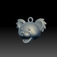 BEARD-FACE_3.jpg Cartoon beard keychain 3D model STL FOR D PRINTING