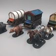 WAGONS4.jpg Caravan Wagons - Modular - 28mm gaming - Sample items