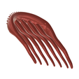 Hair-comb-barrette-17-v8-02.png PLEAT HAIR COMB barrette Multi purpose Female Style Braiding Tool hair styling roller braid accessories for girl headdress weaving fbh-17 3d print cnc