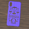 Case iphone X y XS libra1.png Case Iphone X/XS Libra sign