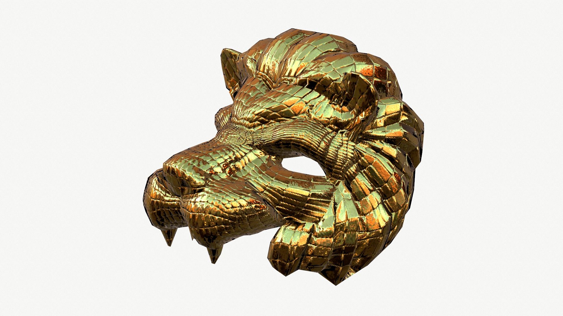 Vip Low Poly Download file 3D model Squid game Lion mask VIP Low-poly 3D model • 3D ...