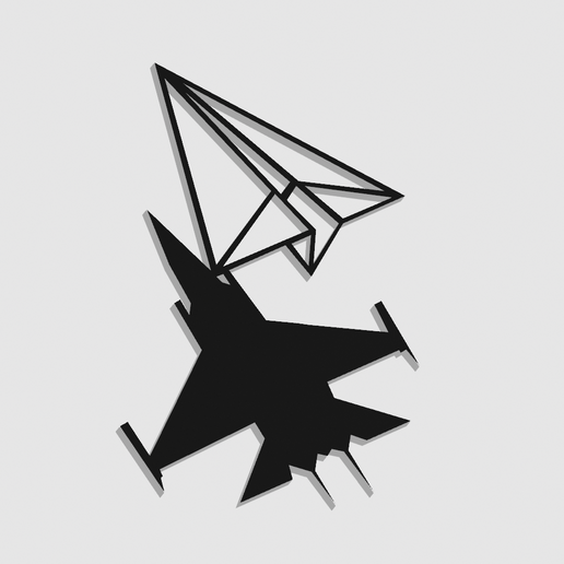 in  🛩️ Trust The Process plane wallart・ STL File for 3D