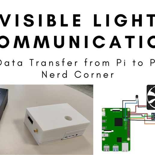datatransferVLC_thumbnail.png Free STL file Visible Light Communication Pi Housing・3D printable model to download, NerdCorner
