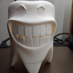 Porte-brosse à dents souriant