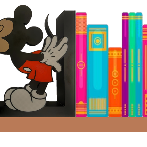 📚 bookends Mickey Mouse・ 3MF File for 3D printing・Cults