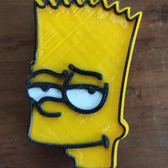 IMG_20230906_112849.jpg 3MF file Bart Simpson cartoon 90' growshop growshop marijuana weed・Model to download and 3D print