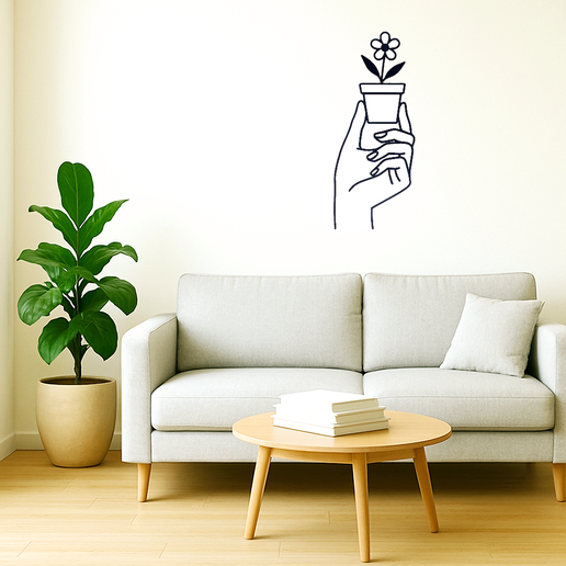 hand-shaped wall decoration 3D model
