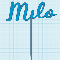 Milo-cults.png Milo ~ Cake Topper