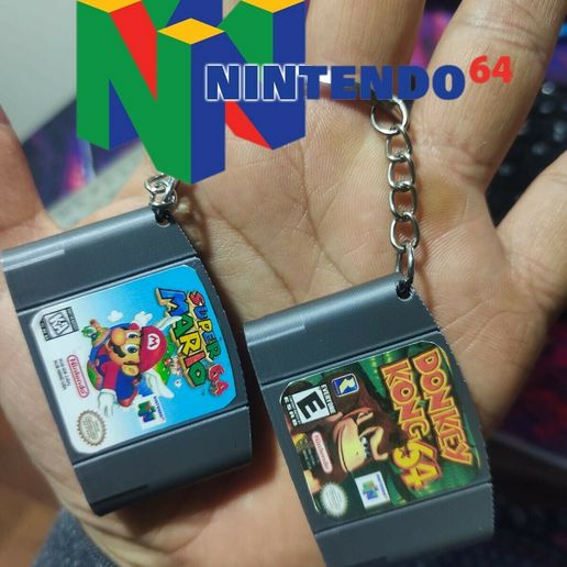 🗝️ KEYCHAIN NINTENDO 64・ STL File for ・Cults
