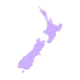 New_Zealand.stl Basic map of New Zealand