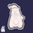 64-1.jpg Christmas | New Year cookie cutters - #118 - cute polar bear (style 1)