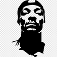 png-transparent-snoop-dogg-musician-stencil-snoop-dogg-celebrities-face-monochrome.png Файл STL Snoop dogg・3D-печать дизайна для загрузки