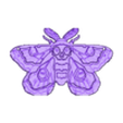 moth earrings.stl Серьги "Череп мотылька" - коммерческое использование
