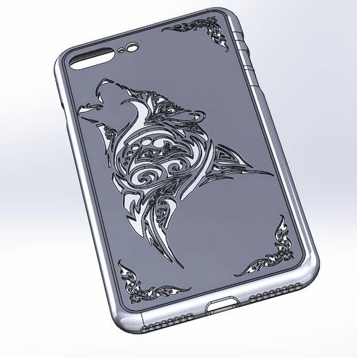 IPHONE 8 PLUS WOLF - 3D model önizlemesi