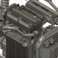 Evo-IX-Engine-Bay-v.png 1/24 Evo IX Engine Bay w/ Built 4G63 Forward Facing Turbo