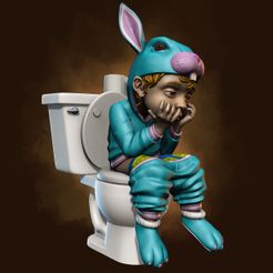 Base-Render-14152.jpg Fichier STL Modèle d'impression 3D d'un lapin dans les toilettes・Modèle à télécharger et à imprimer en 3D