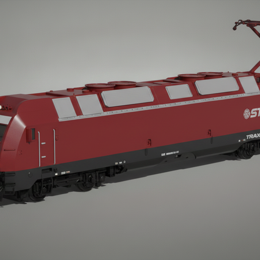 Bombardier TRAXX – Electric Locomotive STL 3D Print Model