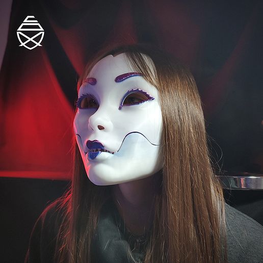 🎨 Geisha Mask・ 3D File for 3D printing・Cults
