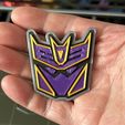 IMG_6562.jpg Transformers Megatronus Prime Badge & Keychain