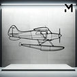 m-4.png Wall Silhouette: Airplane Set