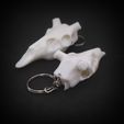 IMG_20241018_010106.jpg Halloween Deer Skull Keychain