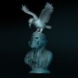 Cape-Skull-Kragen-Lamp-Headgear-Eagle-Closed-Eyes-ShopA.jpg Lamp, light, lighting, skull - bird - closed eyes