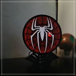 20211207_081924_2.jpg -Datei Gehäuse Echo Dot 3 - Spider-man herunterladen • Design zum 3D-Drucken, Solid3d