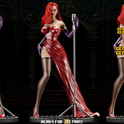 🐇 Jessica Rabbit - Disney - Collectible Legendary 3D Printing Figure ...