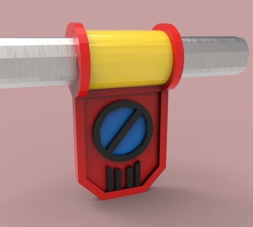 Retro Sci-Fi Hammer – Stylized Futuristic Tool Prop