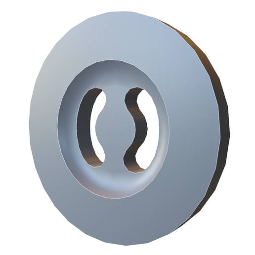 Two-Hole Industrial Button Spacer