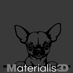 1.png STL file Chihuahua picture frame・3D printer model to download