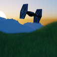 Tie-Fighter-Pot-With-more-Grass-Mountains.png Tie Fighter Flower Pot