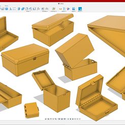 STL file small storage box with lid 🤏・3D printer design to download・Cults
