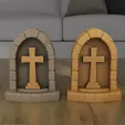 Cross-and-Grotto-3D-Print-Model-1.webp Cross and Grotto 3D Print Model