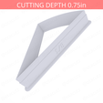 1-8_Of_Pie~4in-cookiecutter-only2.png Slice (1∕8) of Pie Cookie Cutter 4in / 10.2cm