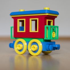 passenger.jpg STL file Toy train passenger car construction set・3D printer model to download