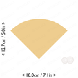 1-4_of_pie~5in-cm-inch-cookie.png Slice (1∕4) of Pie Cookie Cutter 5in / 12.7cm