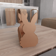 untitled2.png 3D Easter Bunny Basket as Stl File & Easter Gift, Easter Day, 3D Printing, Easter Basket, Bunny Ears, 3D Print File, Gift Basket