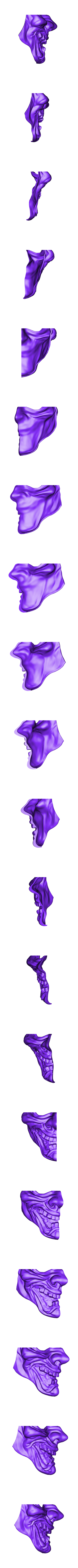 HannyaMask03.stl Hannya Mask -Satan Mask - Demon Mask for cosplay