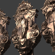 untitled.3203.png Fichier OBJ Pierre d'ange Baroque Support mural 2・Objet pour impression 3D à télécharger