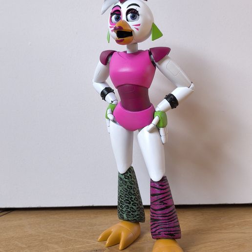 🗿 Glamrock Chica・Archivo STL para Impresión 3D・Cults