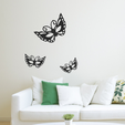 7e92649307c0113f3a9c408e980f46bd.png Butterfly or Mask ? Wall Art Decor