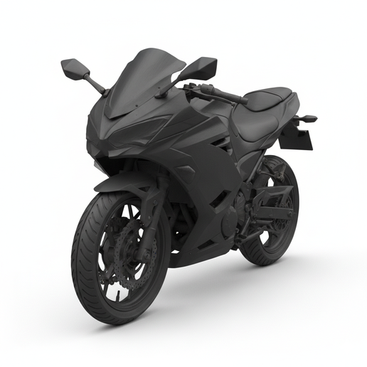 Kawasaki Ninja 250 split parts motorcycle STL, easy to print motorcycle, cyberpunk motorcycle STL, motorcycle with rider STL, 1:64 motorcycle, dual sport motorcycle STL, enduro bike STL, vintage motorcycle STL, motorcycle garage STL, motorcycle, motorbike